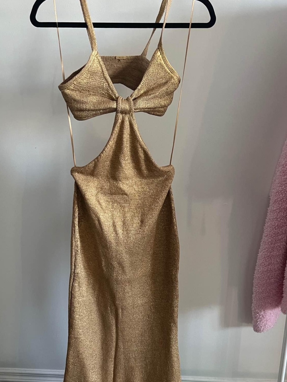 Cult Gaia Gold Cutout Maxi Dress